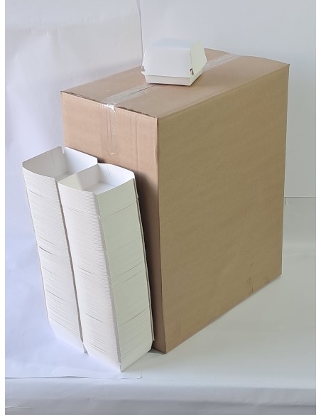 Burger Box - White - (500 pcs)