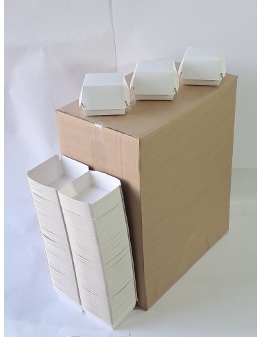 Burger Box - White - (500 pcs)